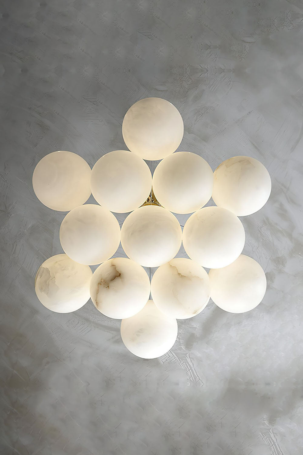 Alabaster Globe Clusters Chandeliers
