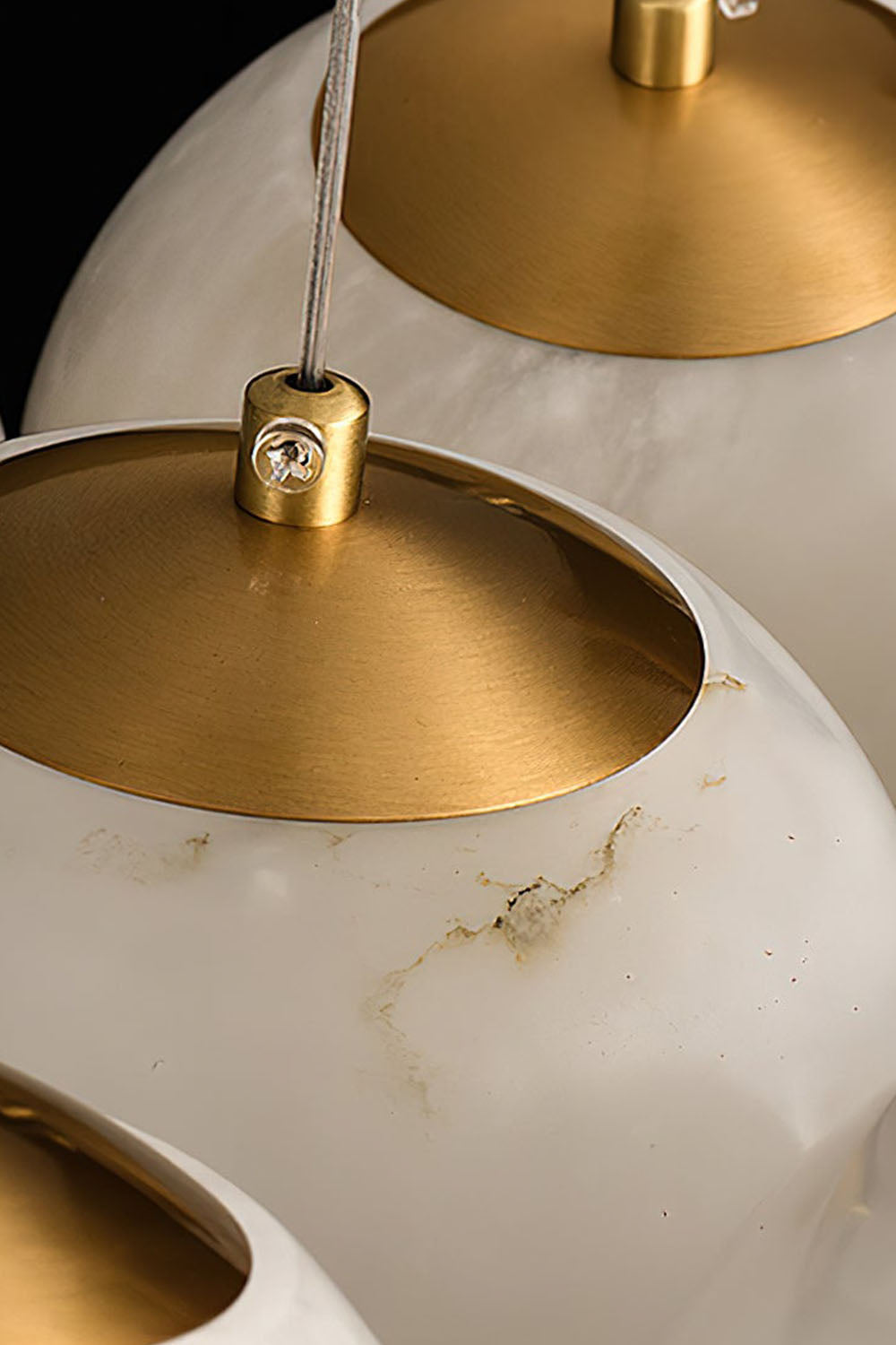 Alabaster Globe Clusters Chandeliers