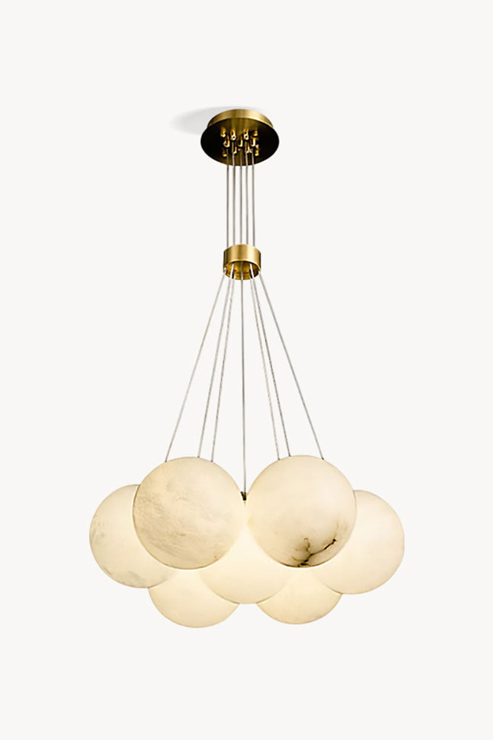 Alabaster Globe Clusters Chandeliers