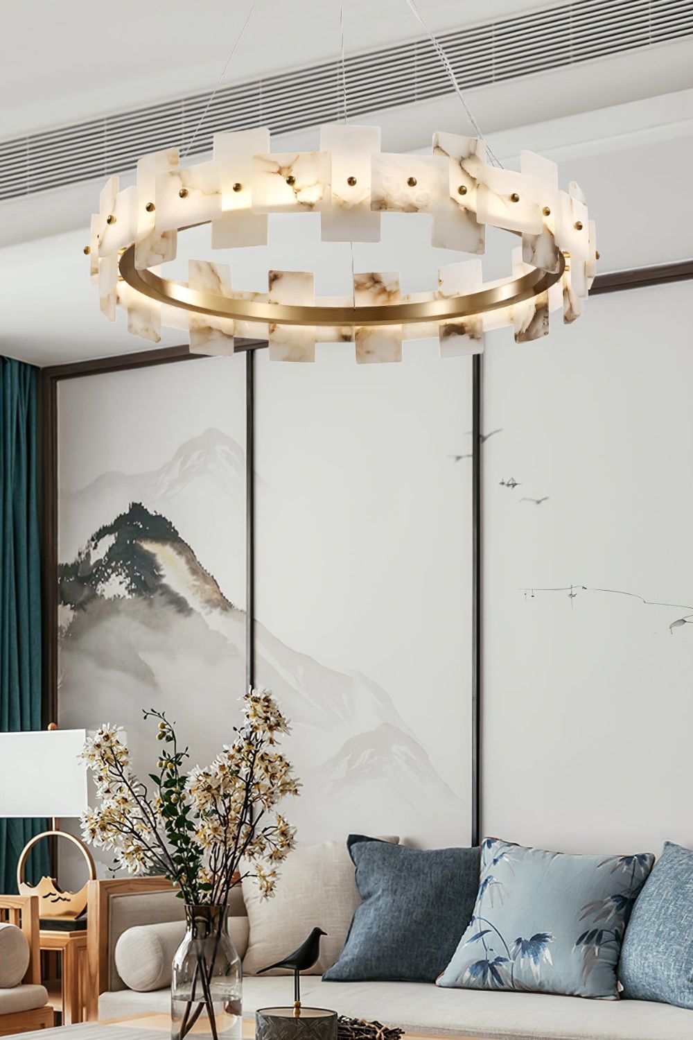 Alabaster Halo Chandelier - SamuLighting