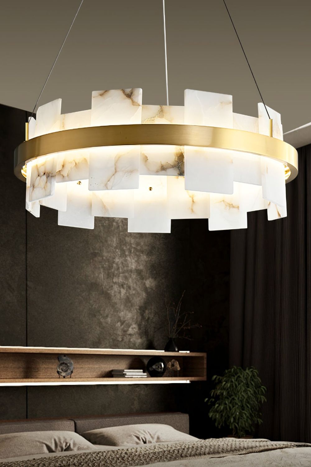 Alabaster Halo Chandelier - SamuLighting