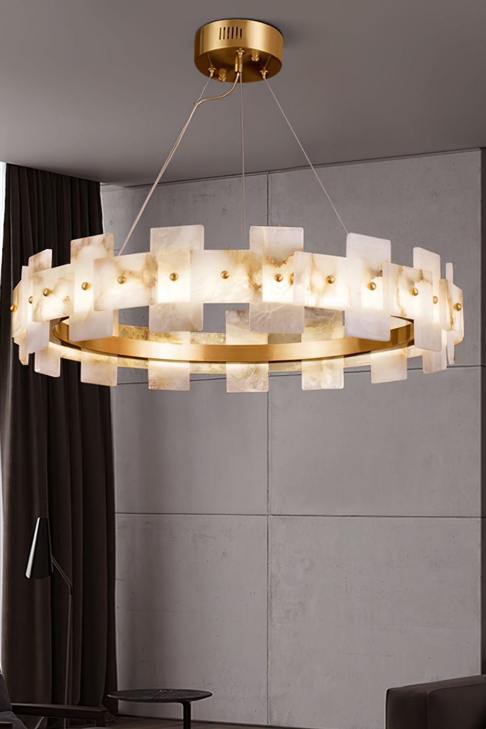 Alabaster Halo Chandelier - SamuLighting