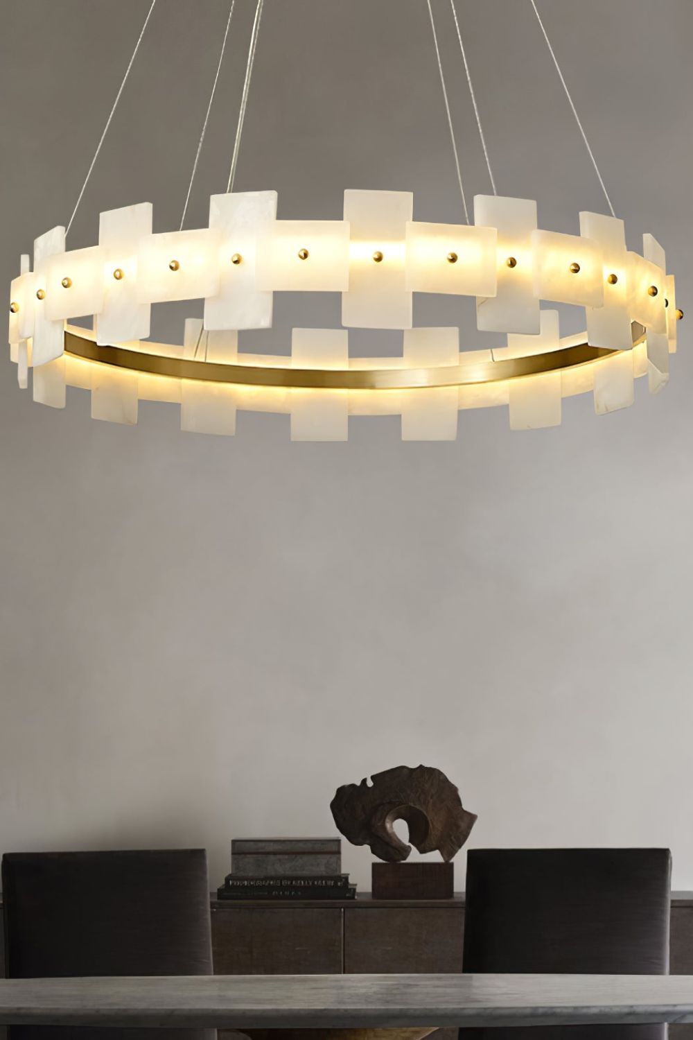 Alabaster Halo Chandelier - SamuLighting