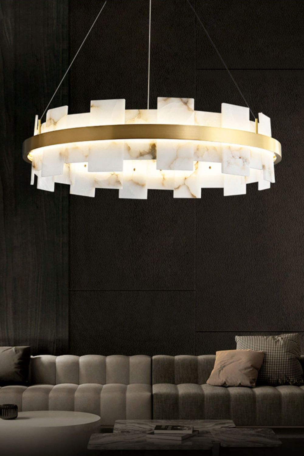 Alabaster Halo Chandelier - SamuLighting