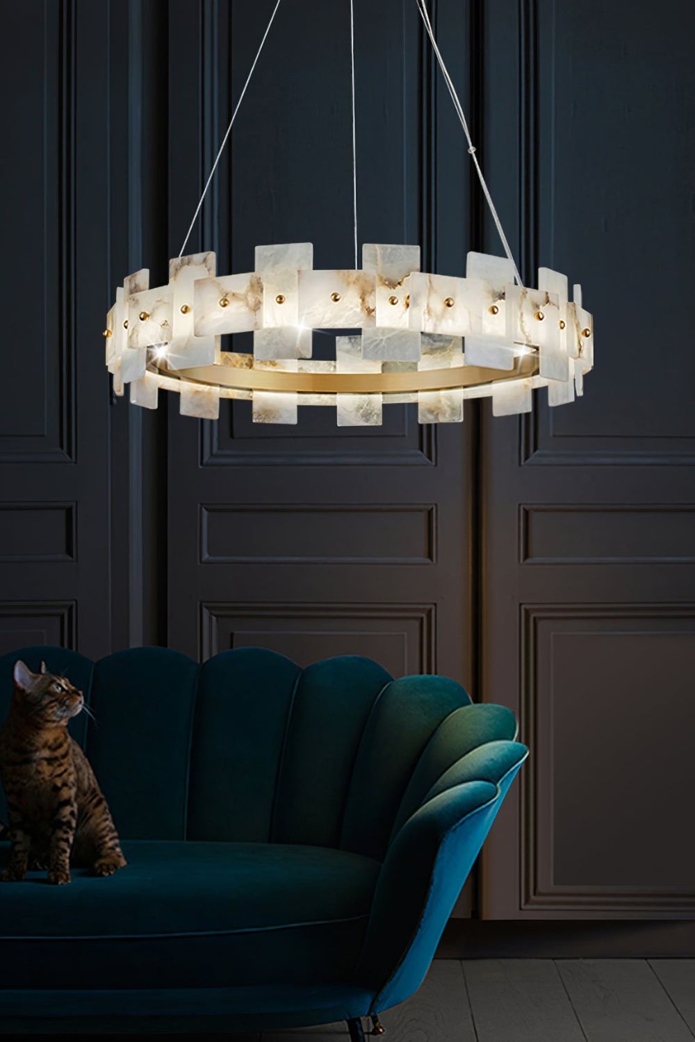 Alabaster Halo Chandelier - SamuLighting