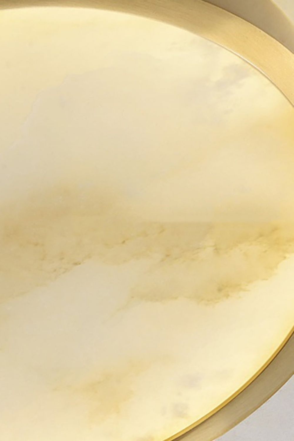 Alabaster Modern Disc Ceiling Light