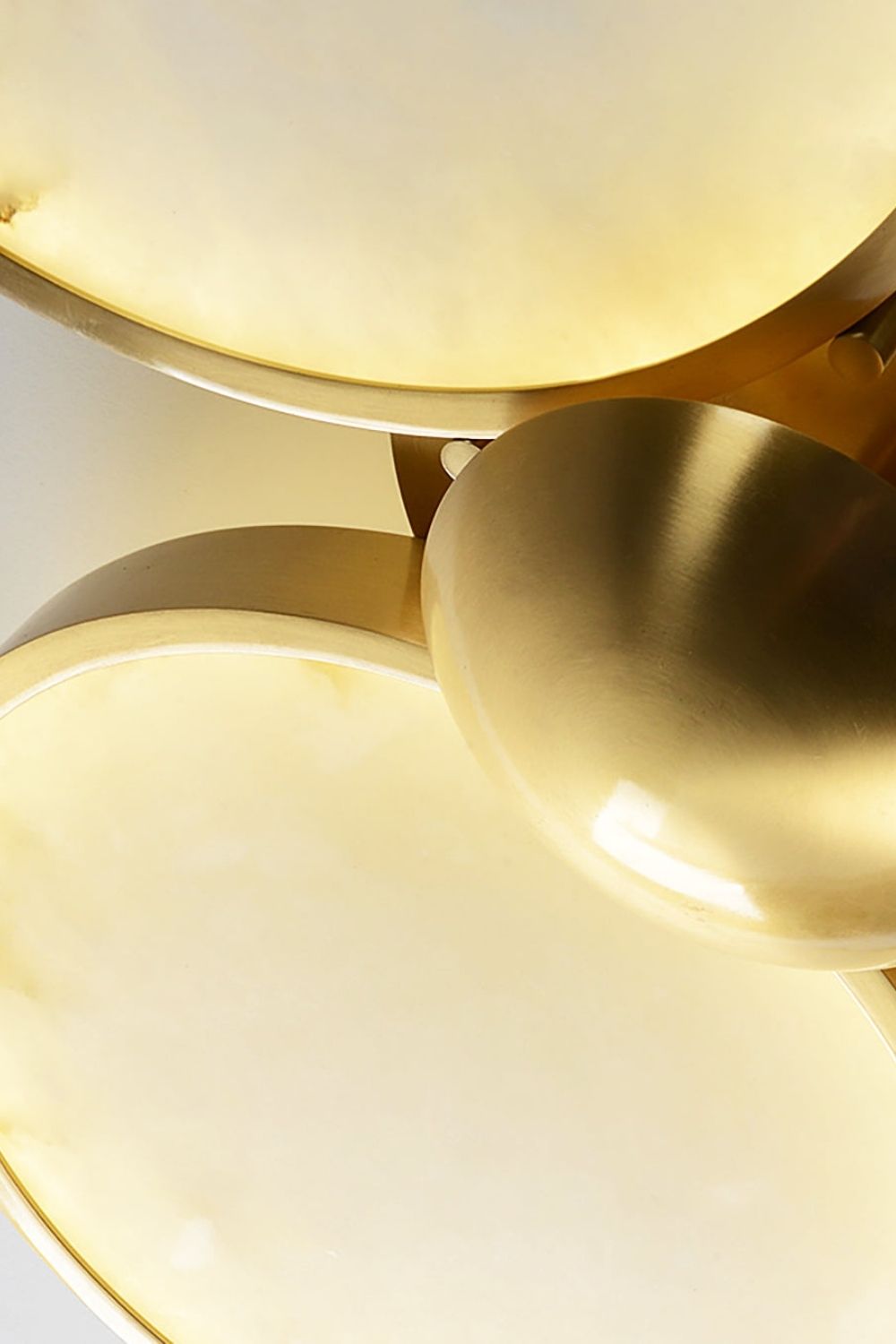 Alabaster Modern Disc Ceiling Light