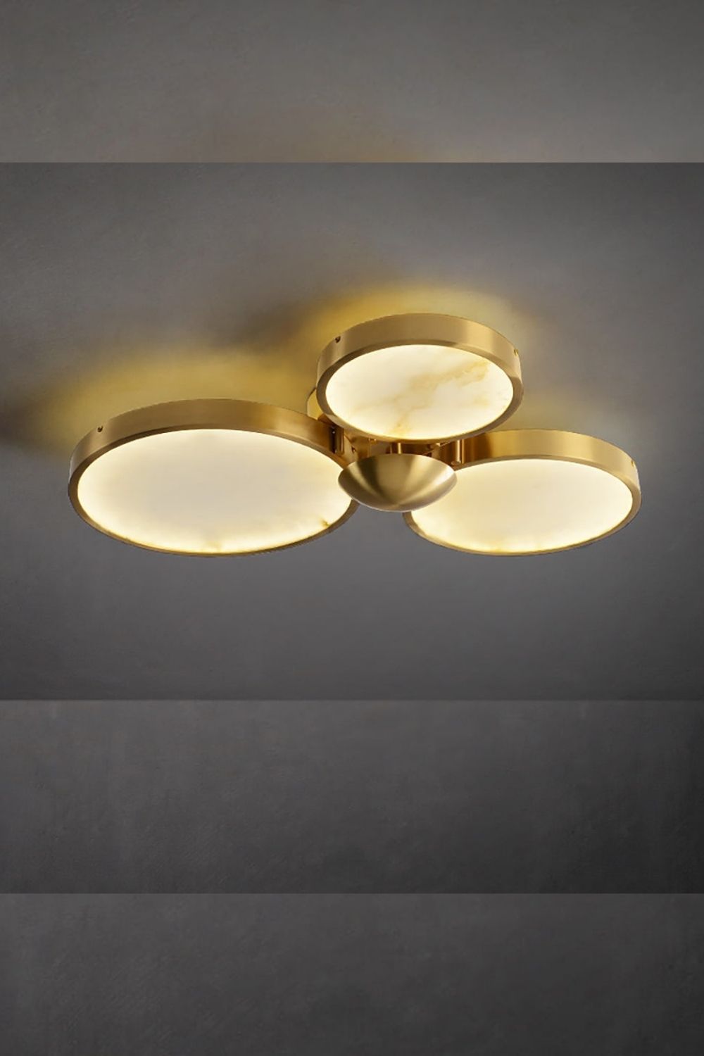 Alabaster Modern Disc Ceiling Light