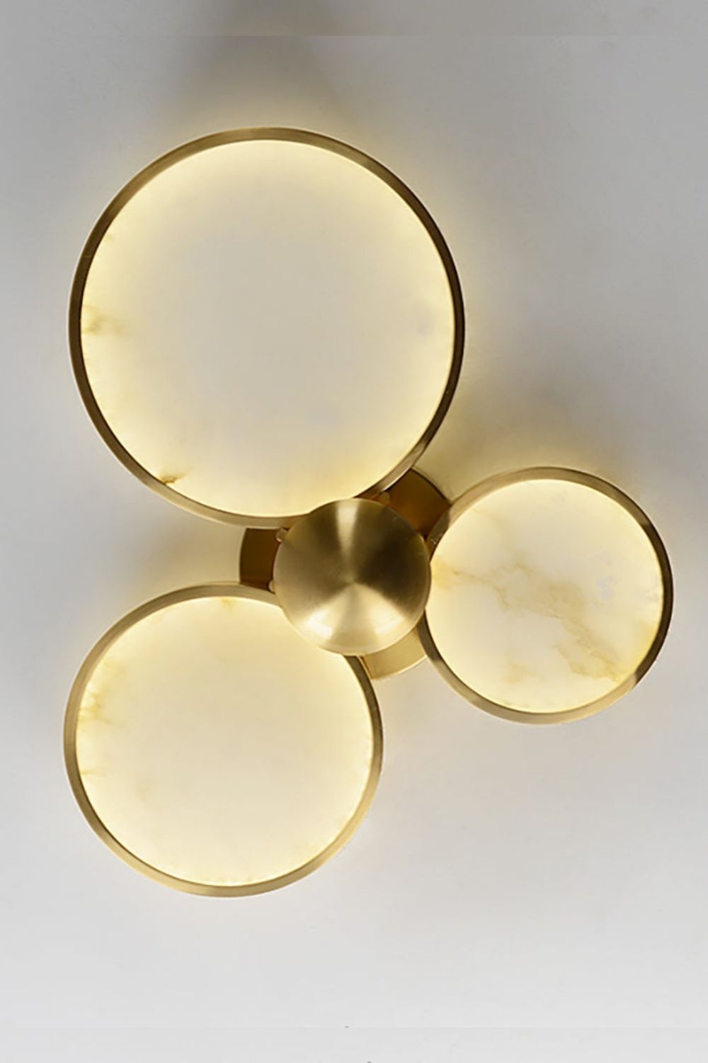 Alabaster Modern Disc Ceiling Light