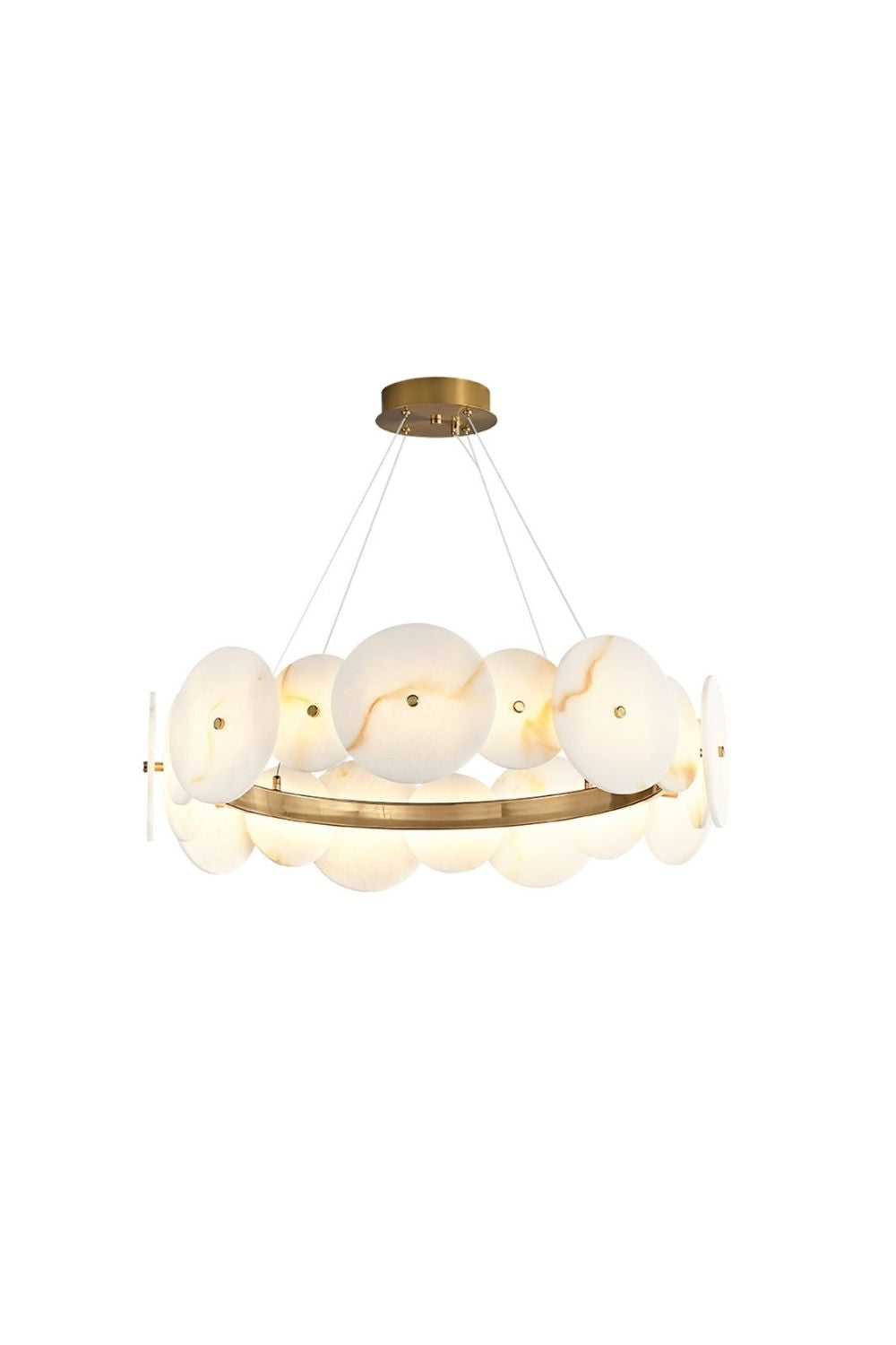 Alabaster Multiple Round Chandelier