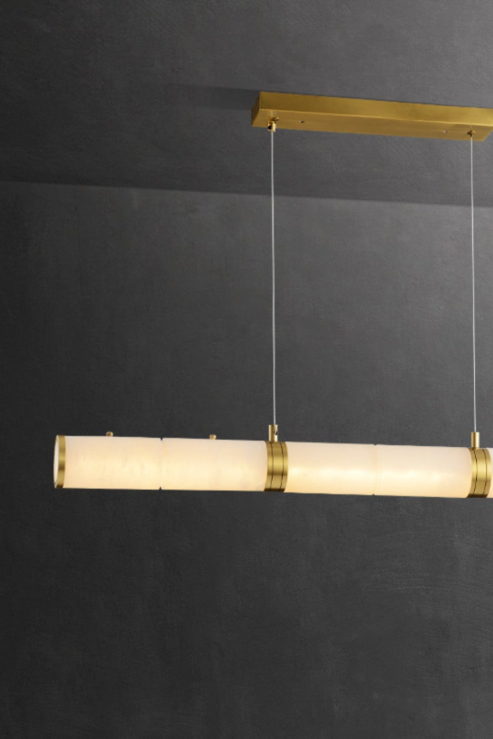 Alabaster Pillar Linear Chandelier - SamuLighting