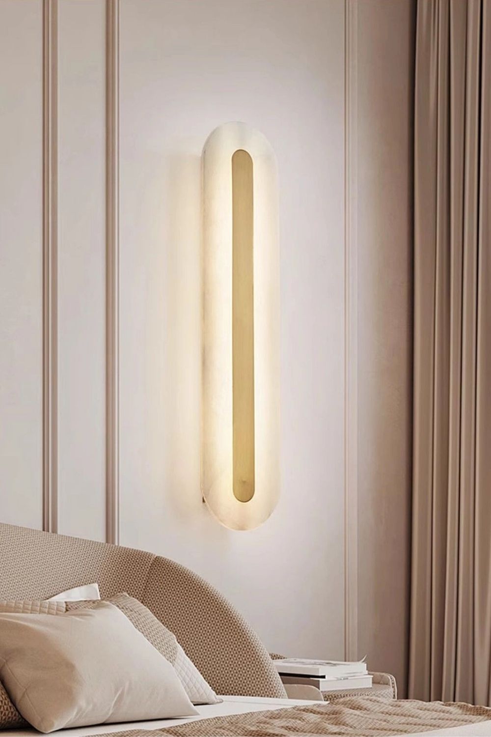 Alabaster Rounded Wall Lamp