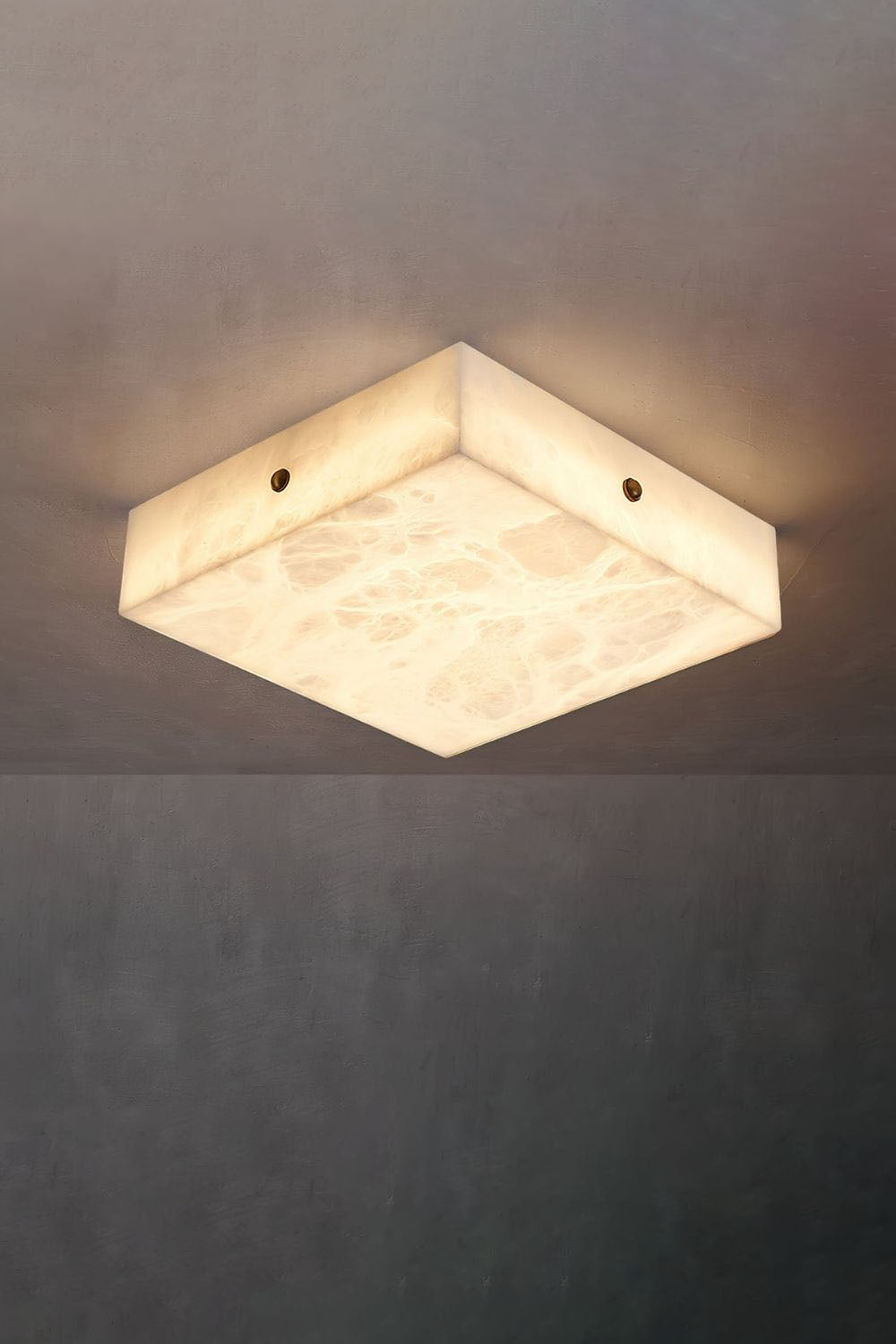 Alabaster Square Flushmount Ceiling Light