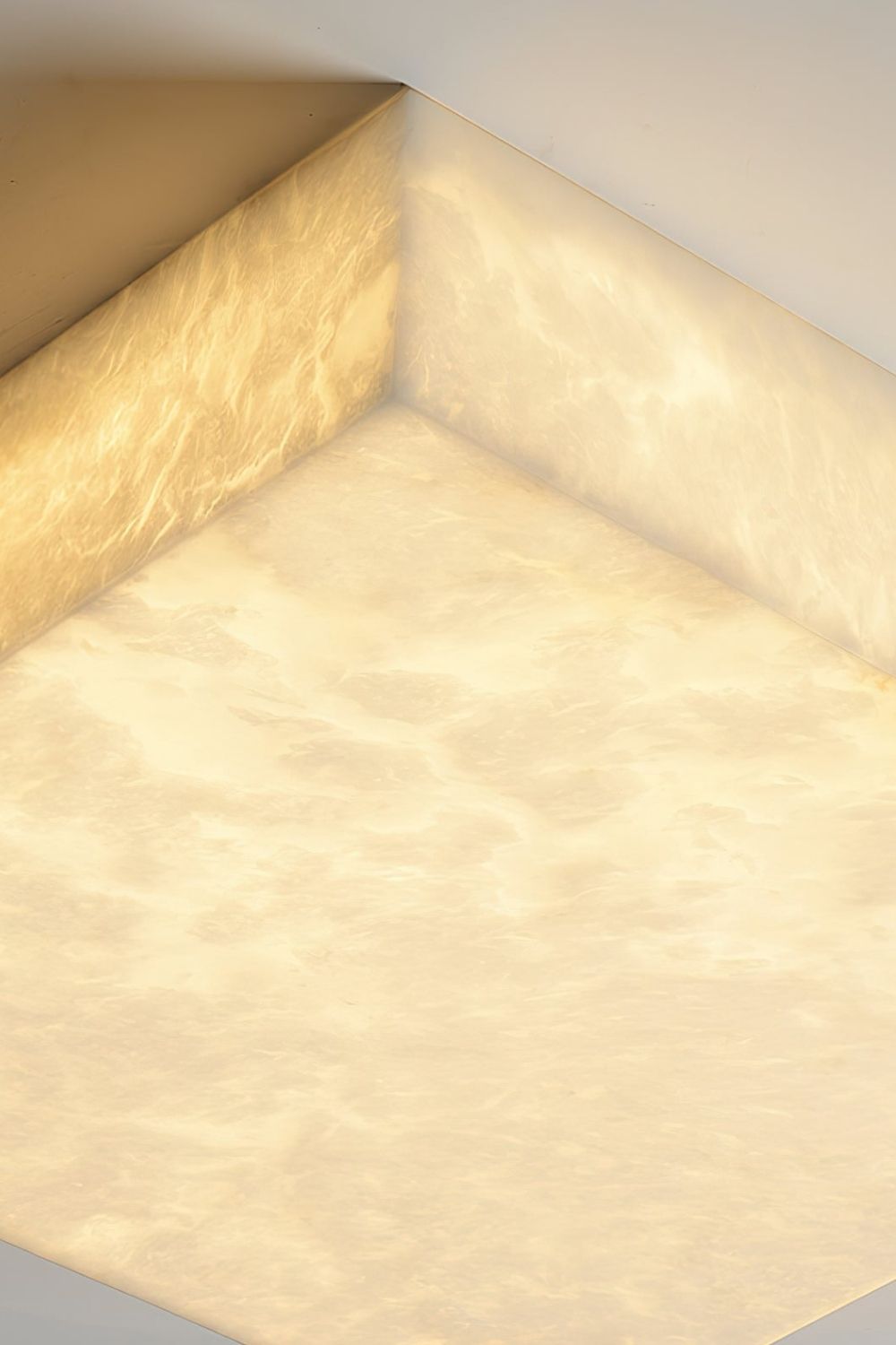 Alabaster Square Flushmount Ceiling Light