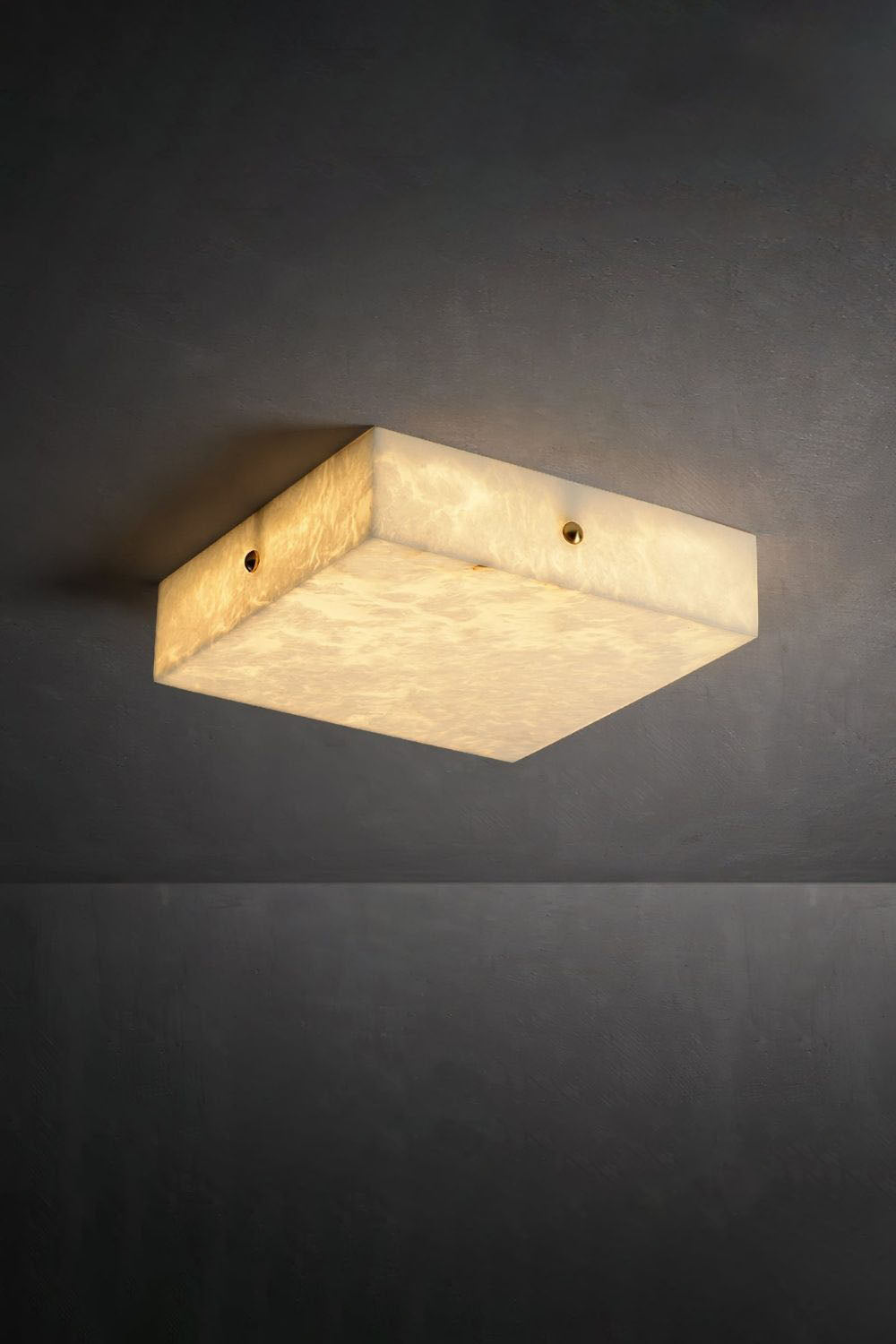 Alabaster Square Flushmount Ceiling Light