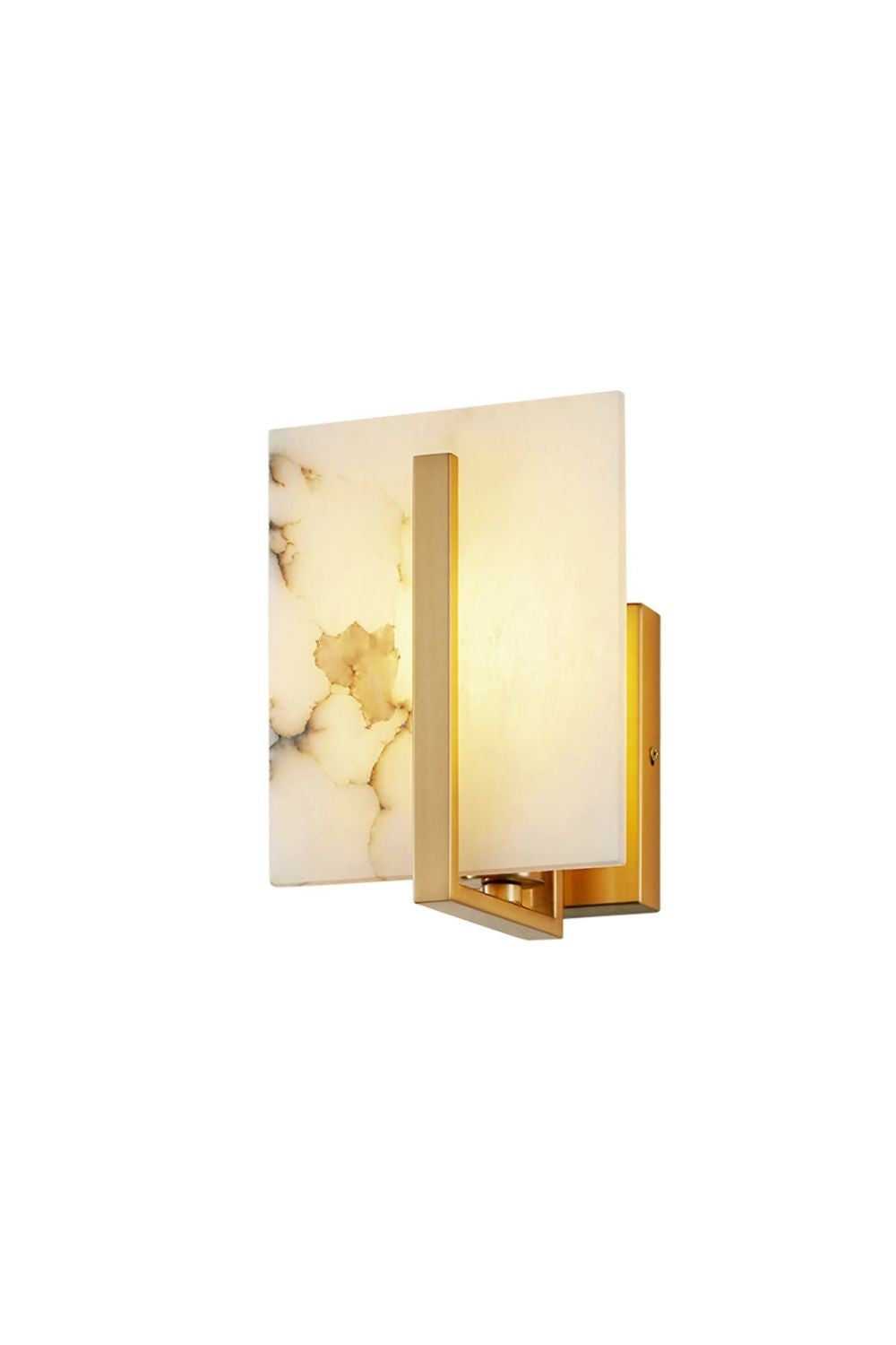 Alabaster Square Wall Sconce