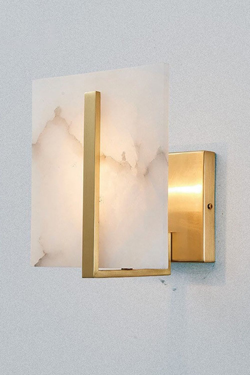 Alabaster Square Wall Sconce