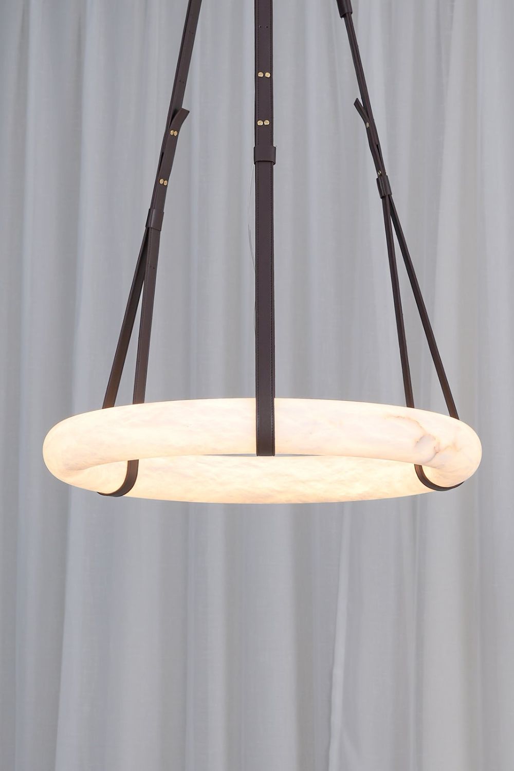 Alabaster round Pendant Light