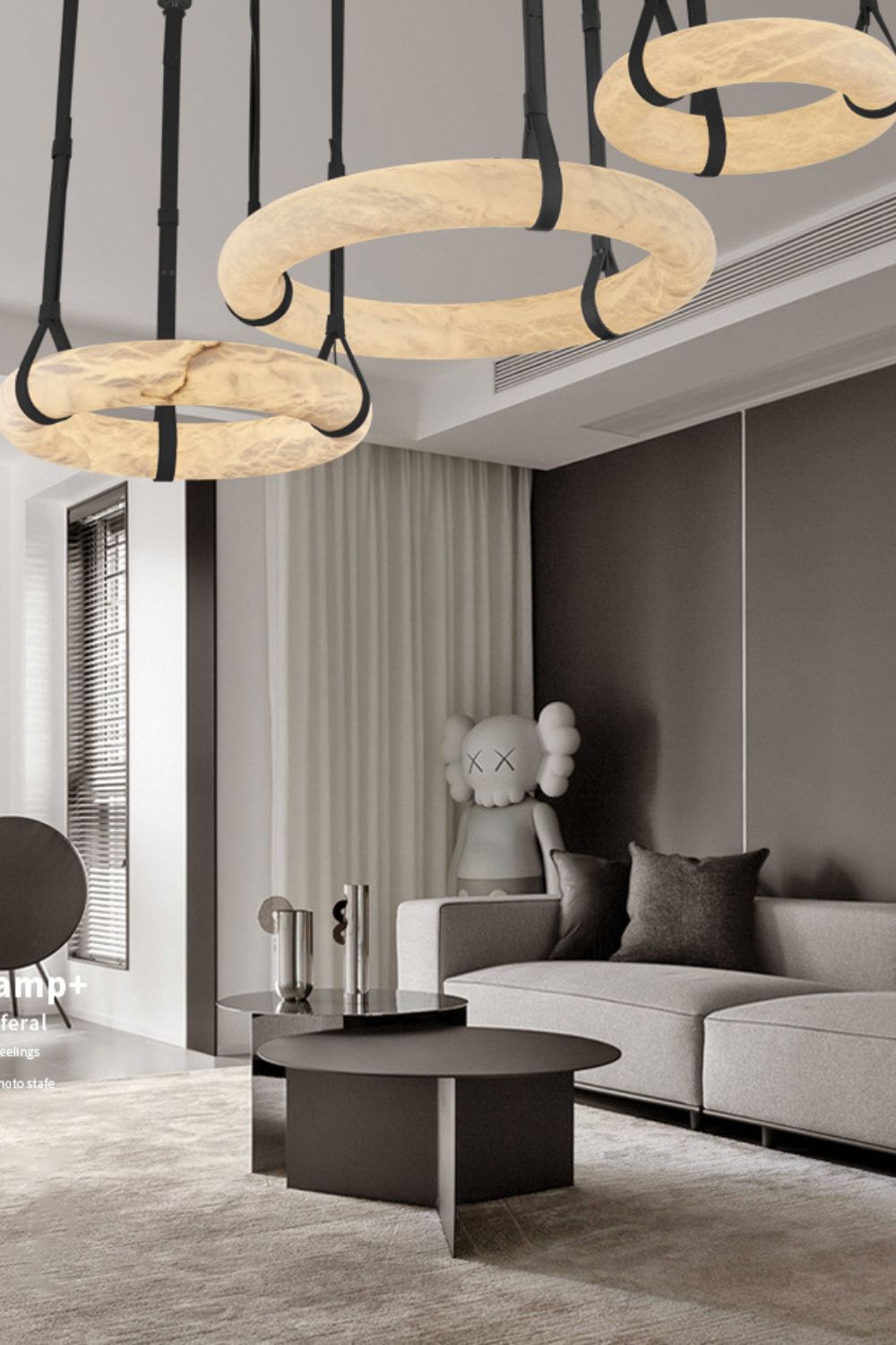 Alabaster round Pendant Light