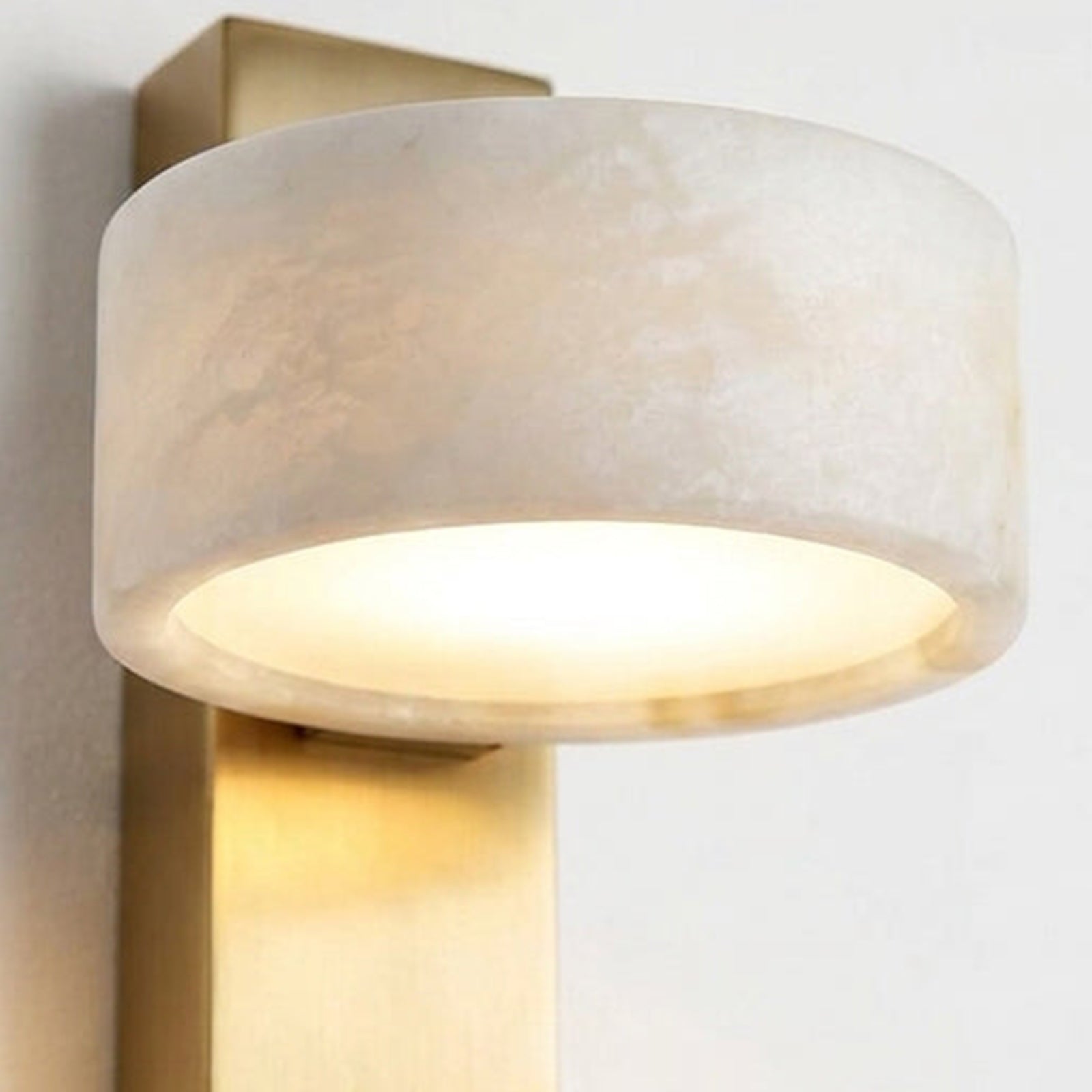 Hand-Cut Alabaster Drum