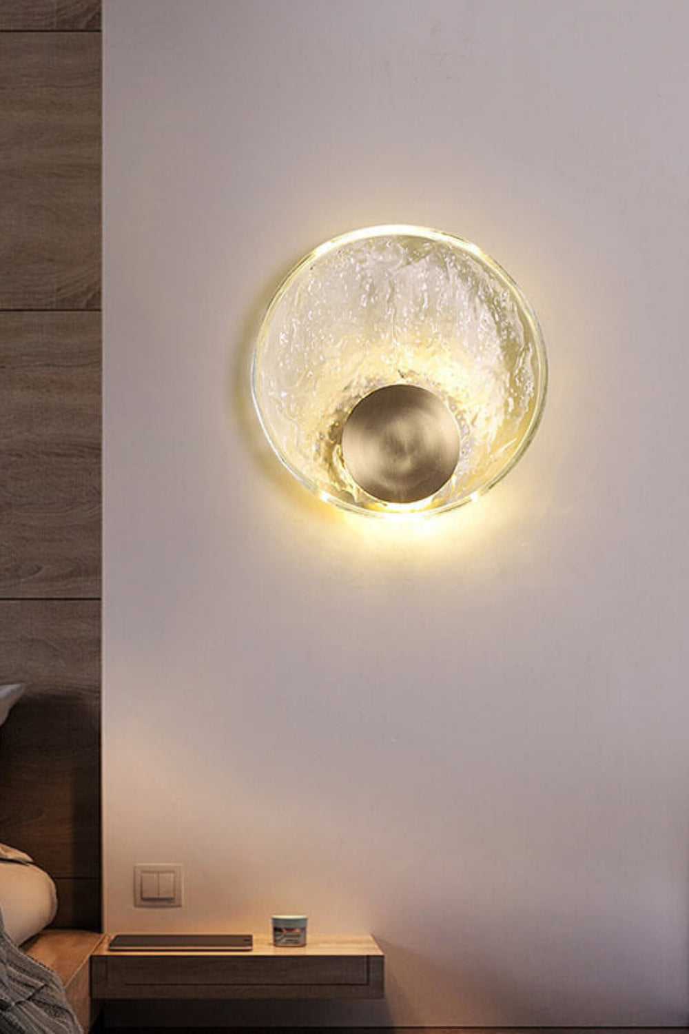 Round Alpes Glass Wall Sconce