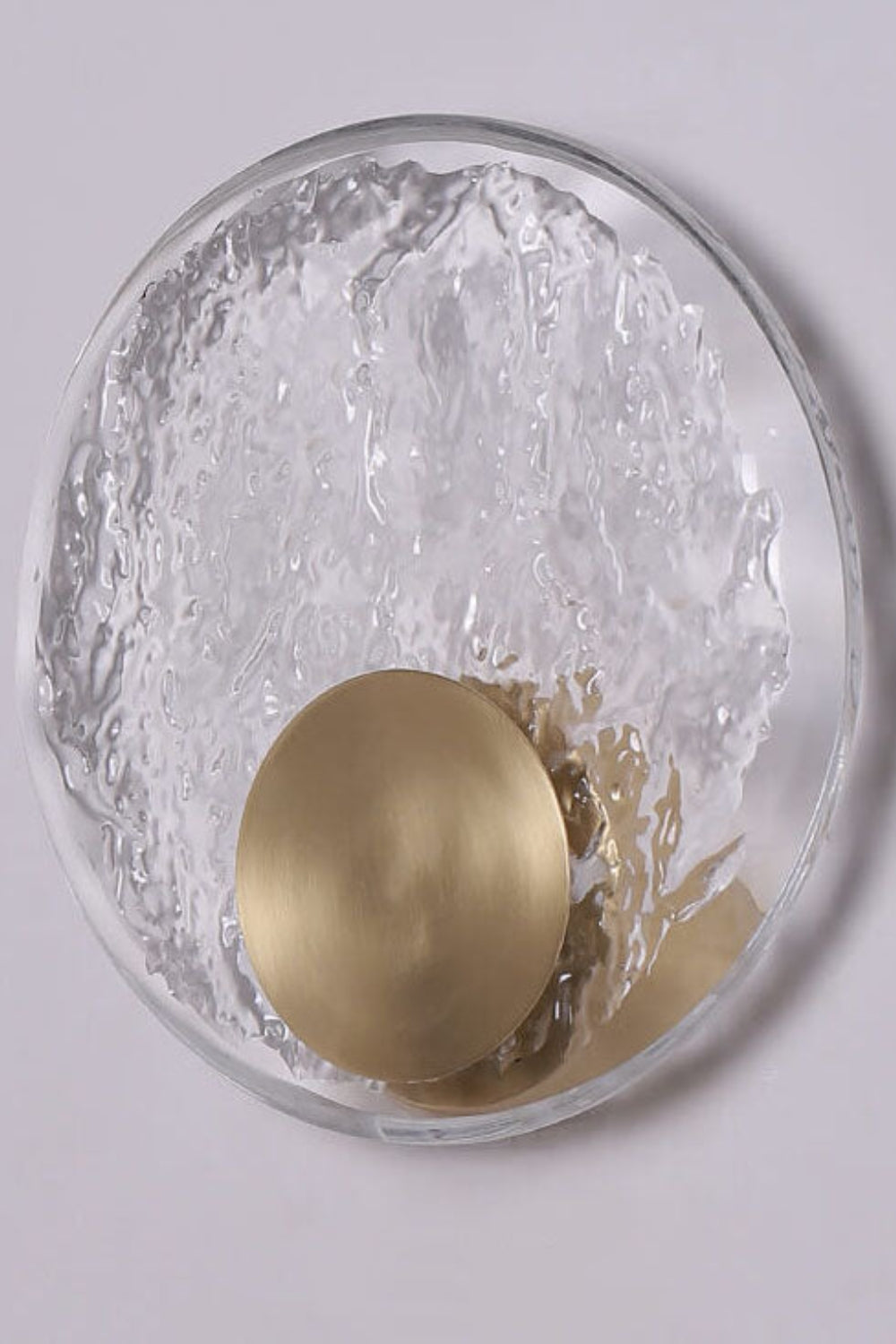 Round Alpes Glass Wall Sconce