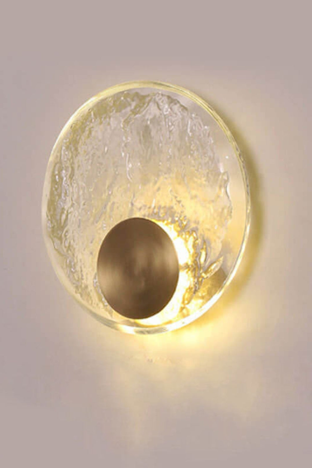 Round Alpes Glass Wall Sconce