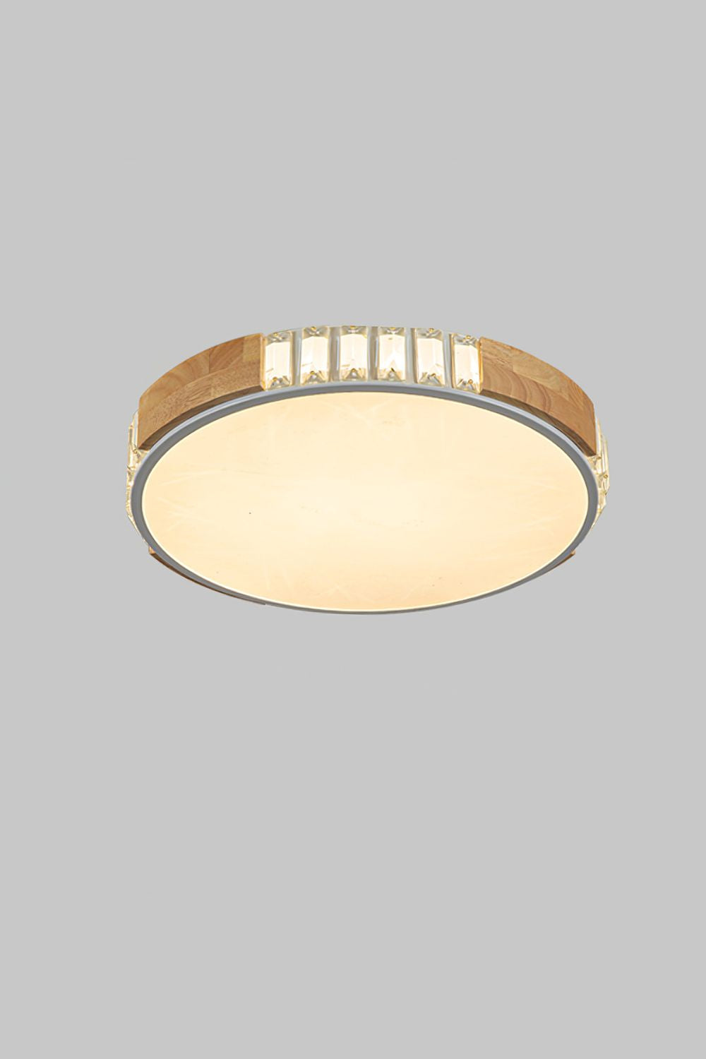 Wooden Alta Crystal Ceiling Light