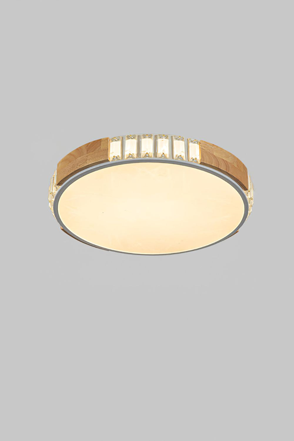 Wooden Alta Crystal Ceiling Light