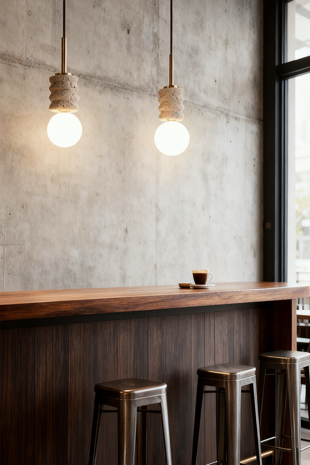 Alvia Travertine Pendant Lamp