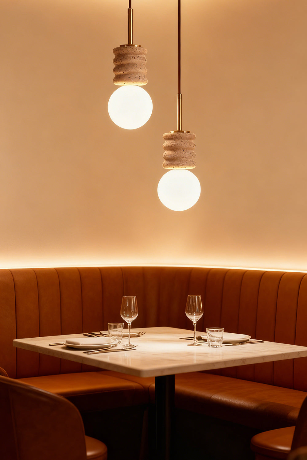 Alvia Travertine Pendant Lamp