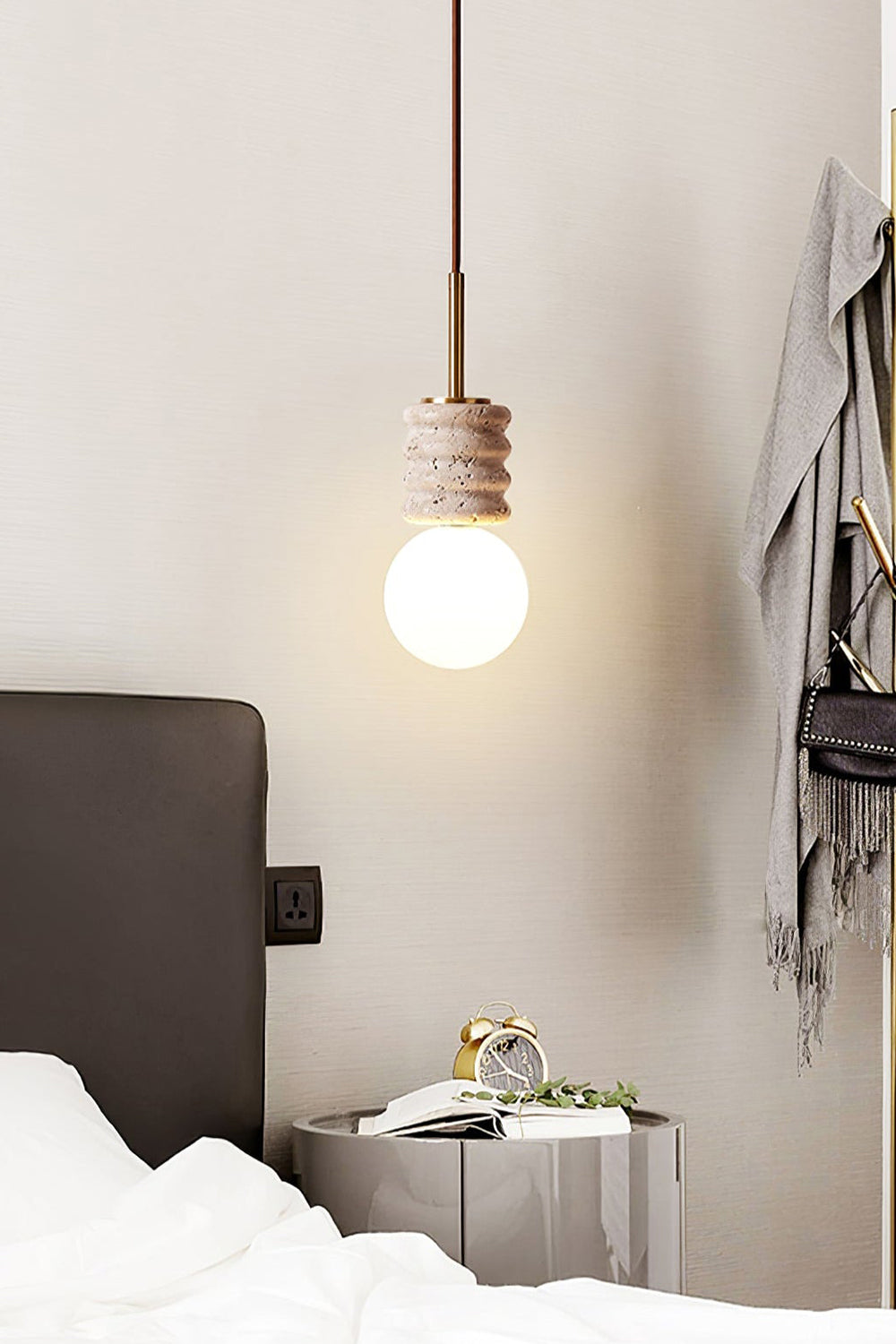 Alvia Travertine Pendant Lamp