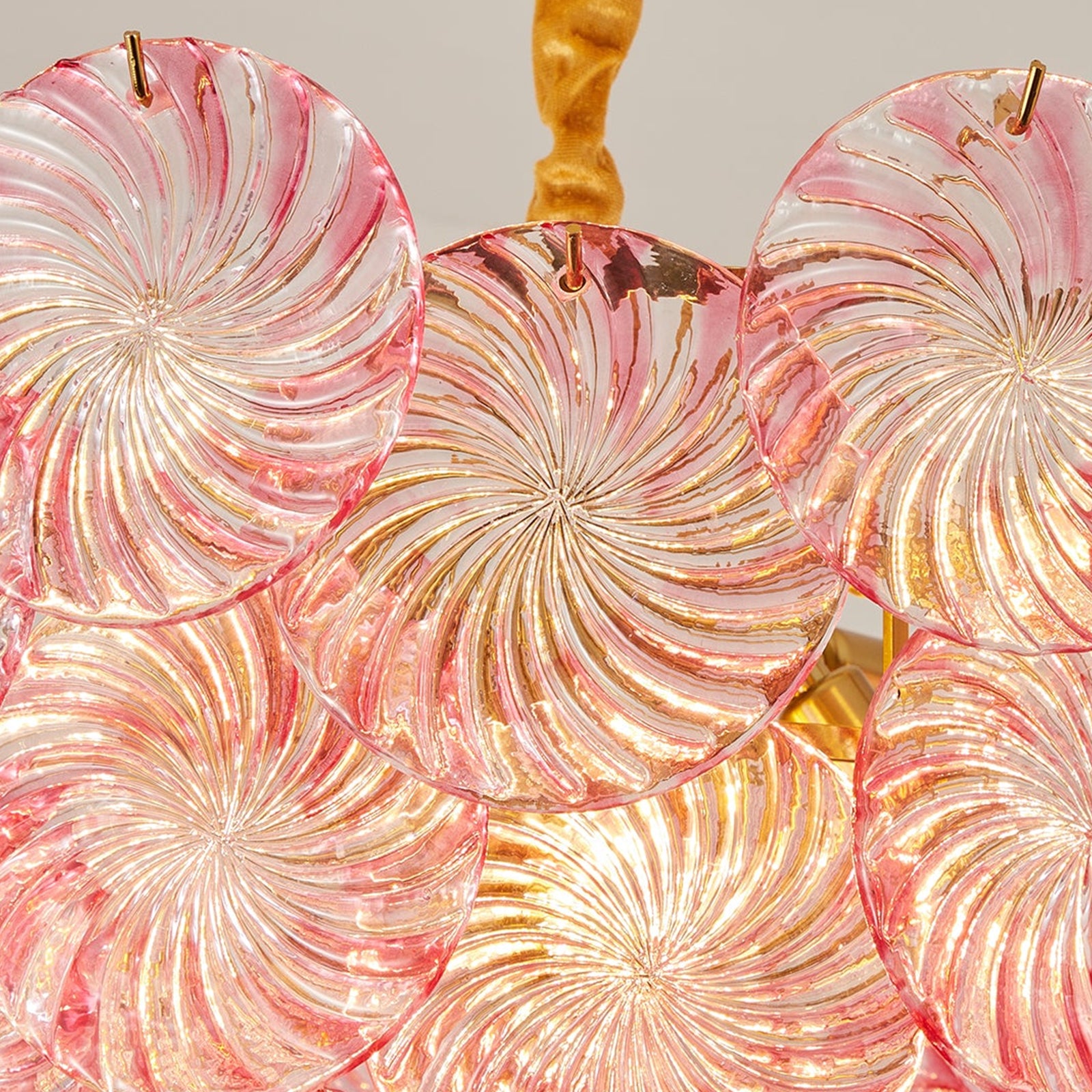 Hand-Spun Pinwheel Glass Discs