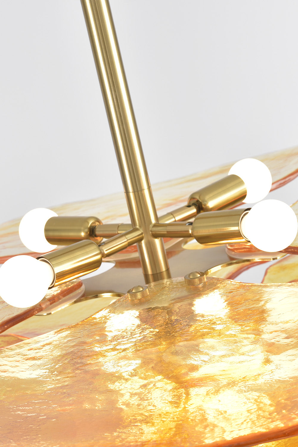 Amber Glass Chandelier