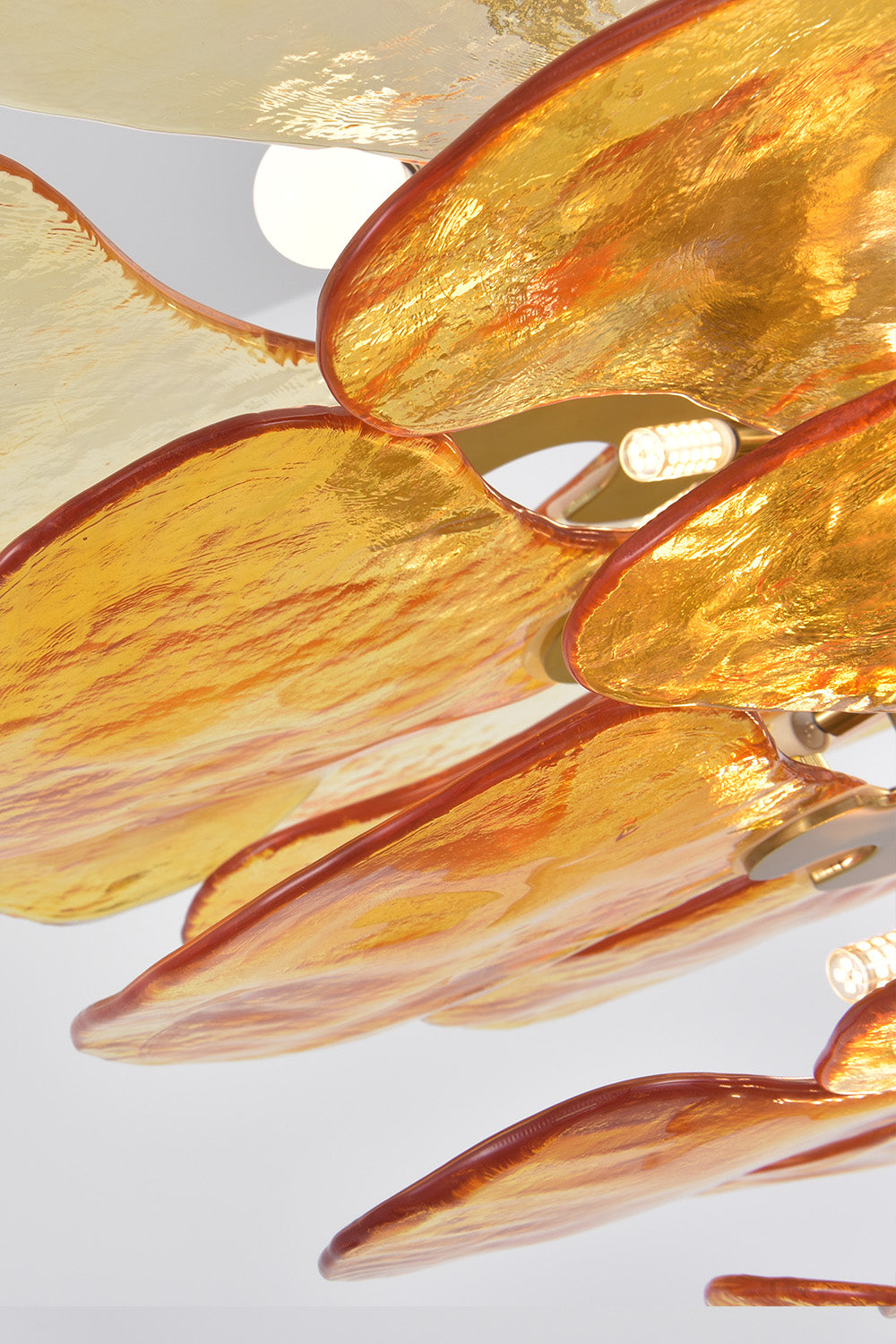 Amber Glass Chandelier