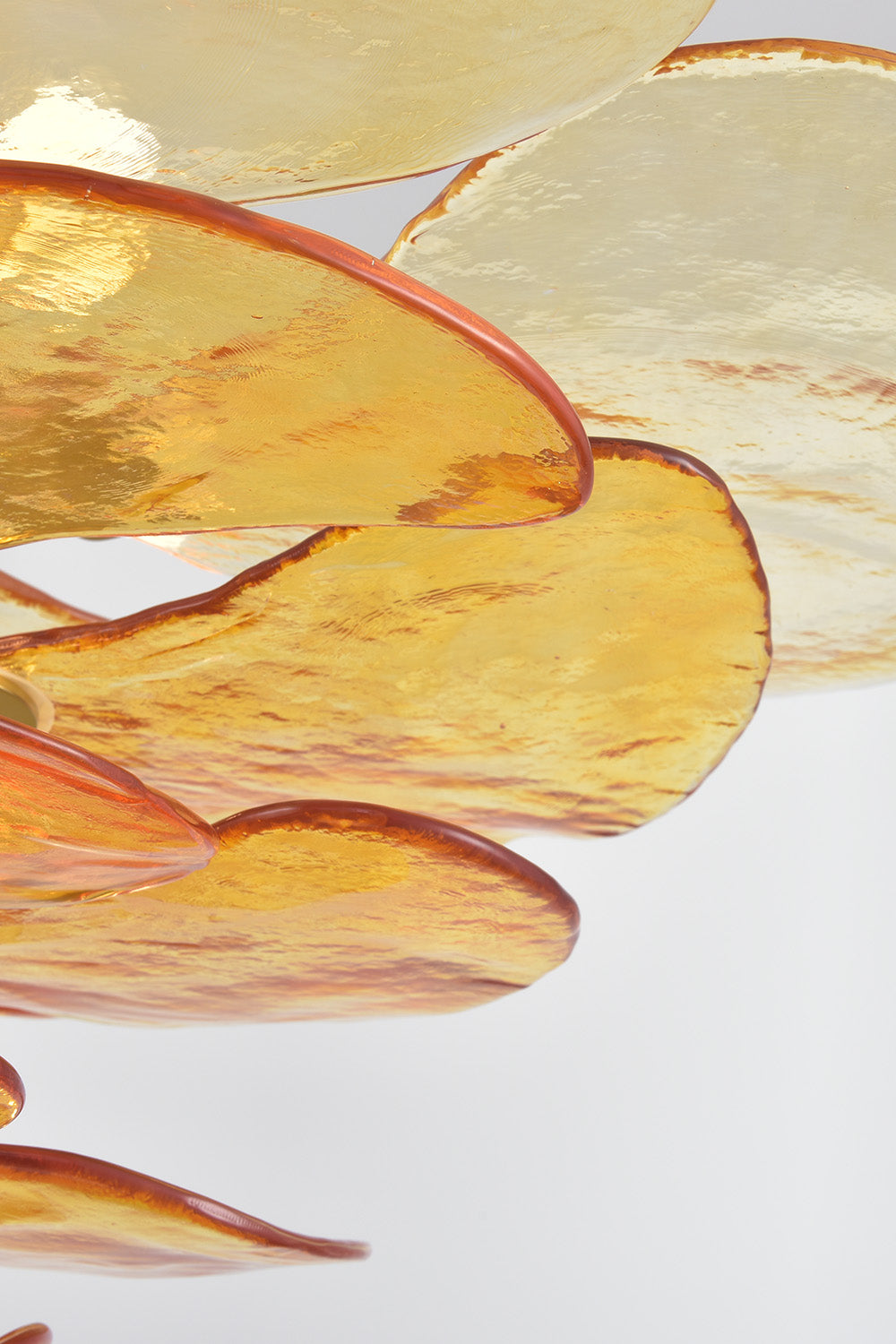 Amber Glass Chandelier