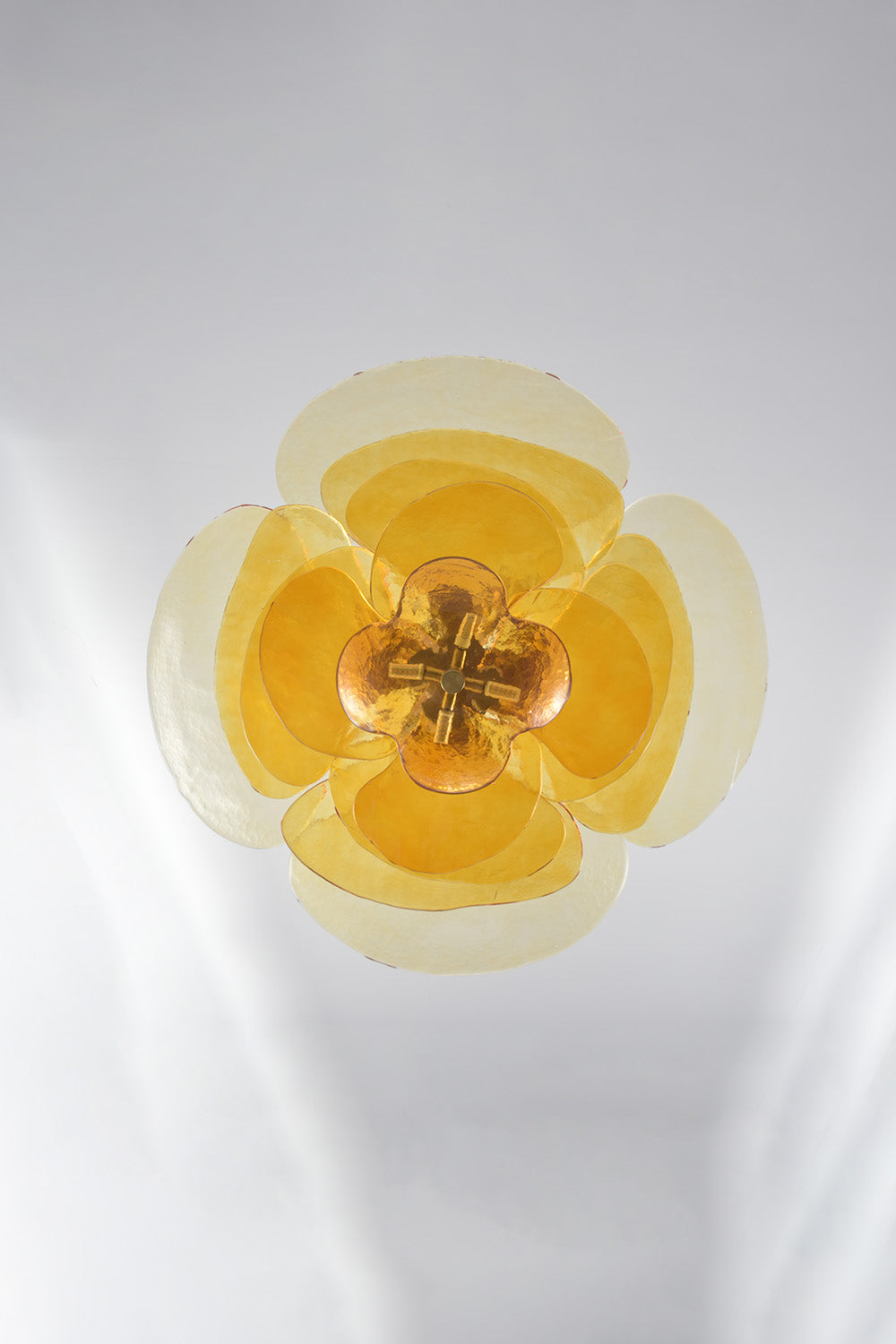 Amber Glass Chandelier