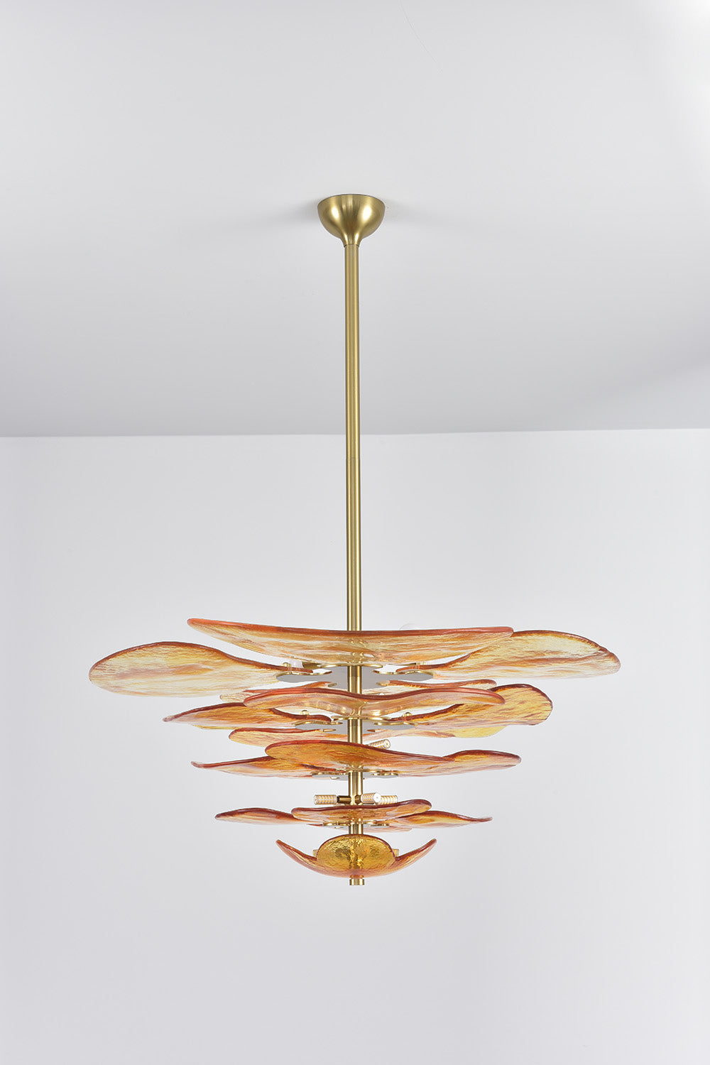 Amber Glass Chandelier