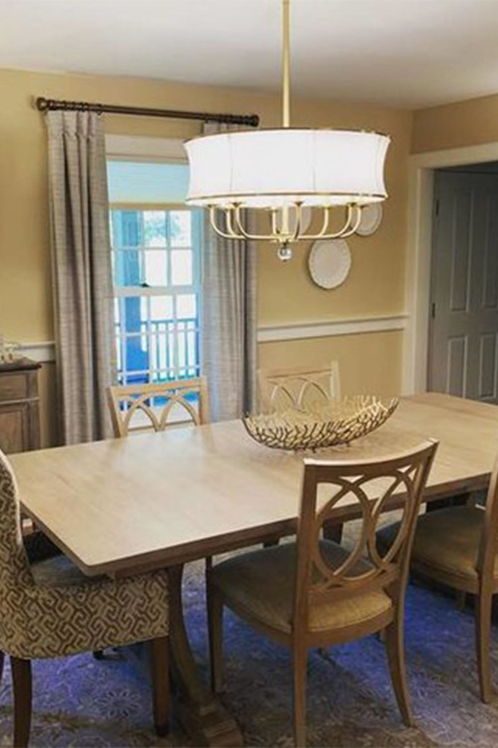 American Brass Simple Chandelier