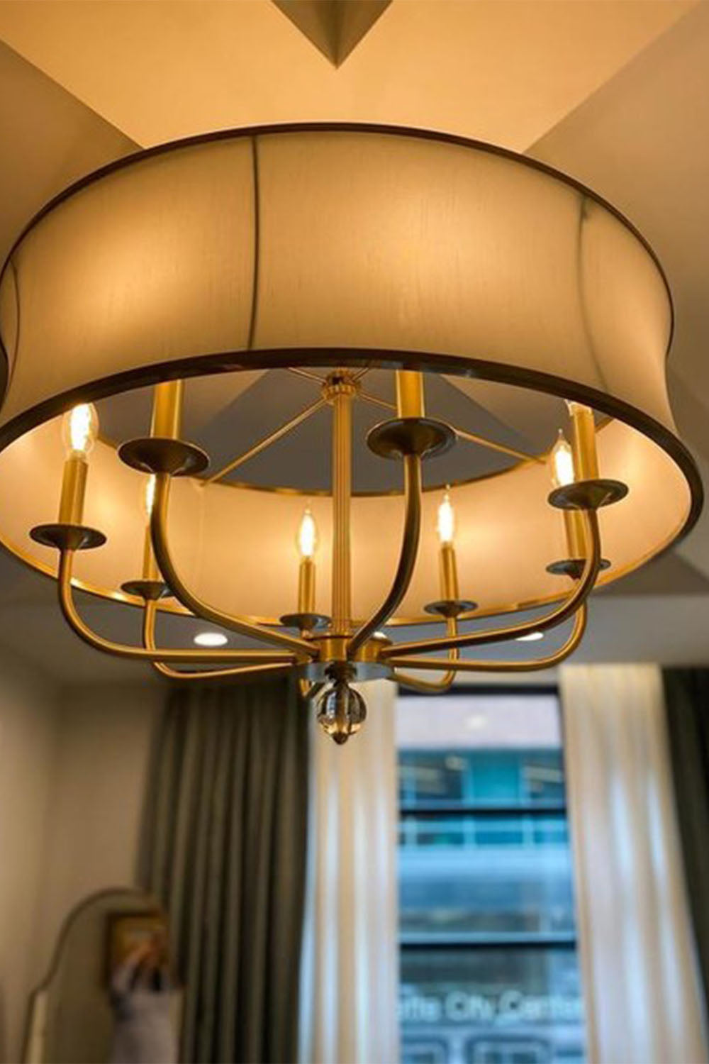 American Brass Simple Chandelier
