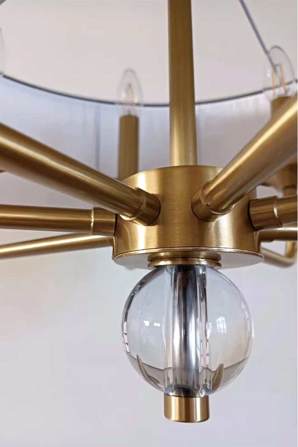 American Brass Simple Chandelier