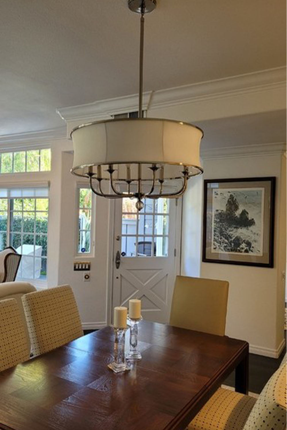 American Brass Simple Chandelier