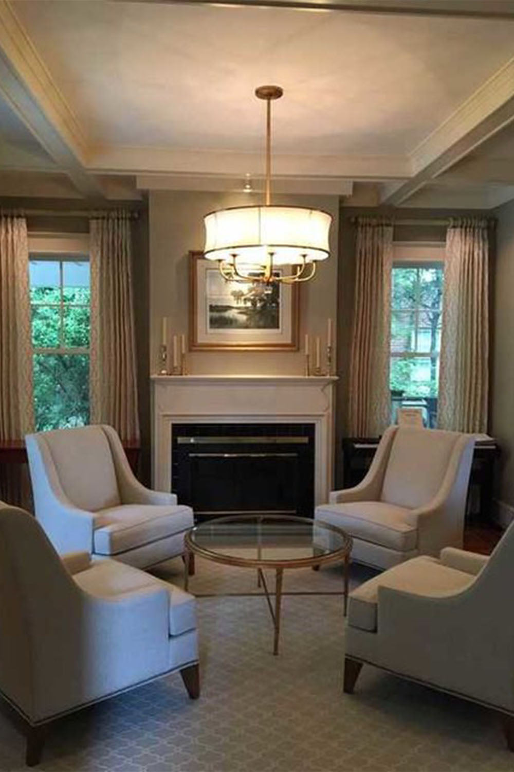 American Brass Simple Chandelier