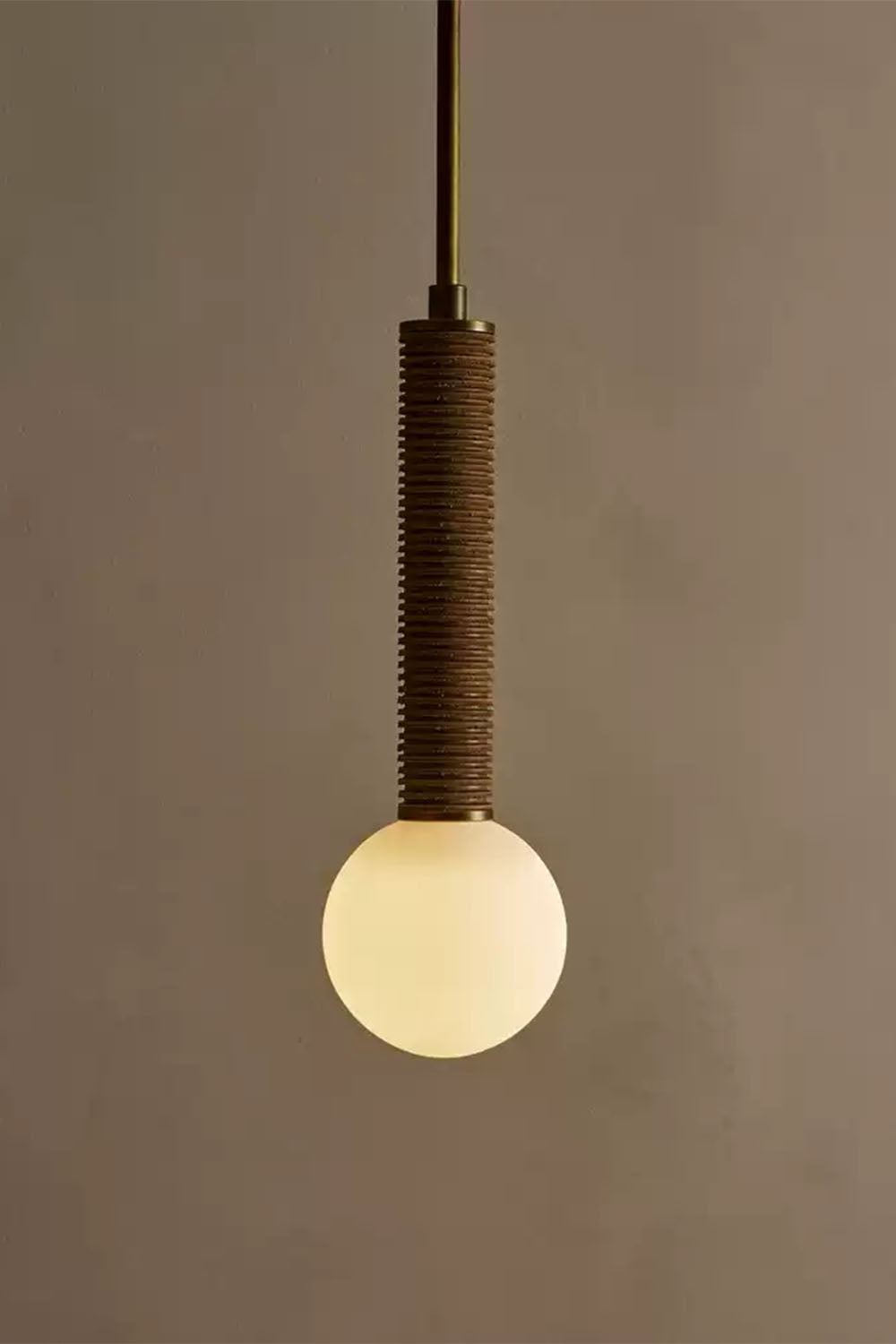 American leather Pendant Light