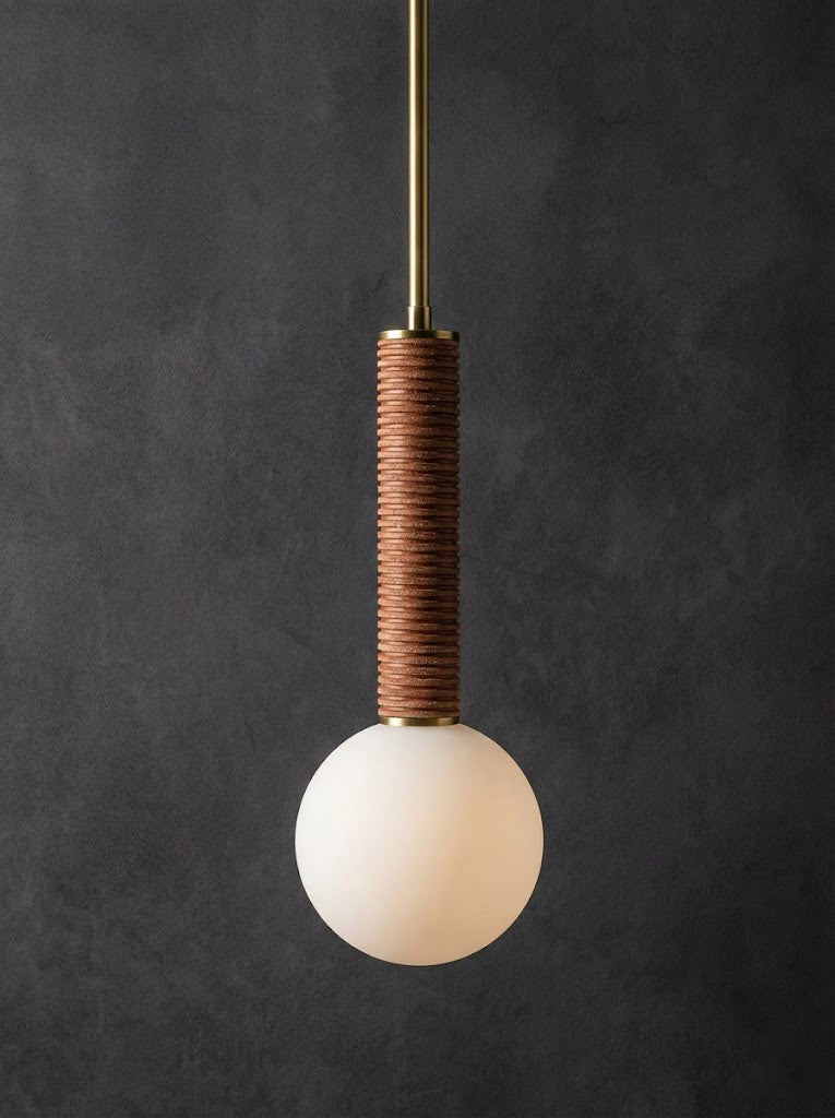 American leather Pendant Light