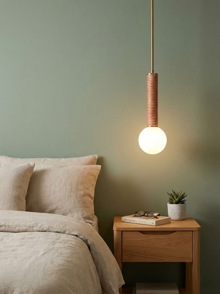 American leather Pendant Light