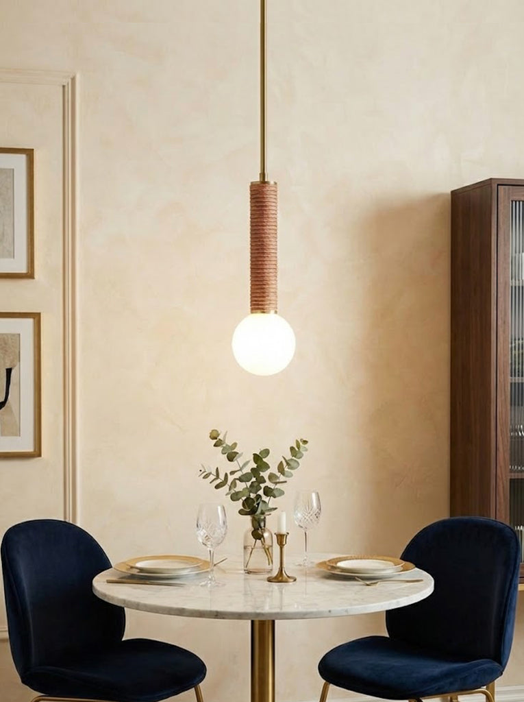 American leather Pendant Light