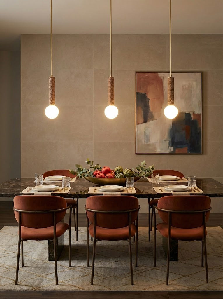 American leather Pendant Light