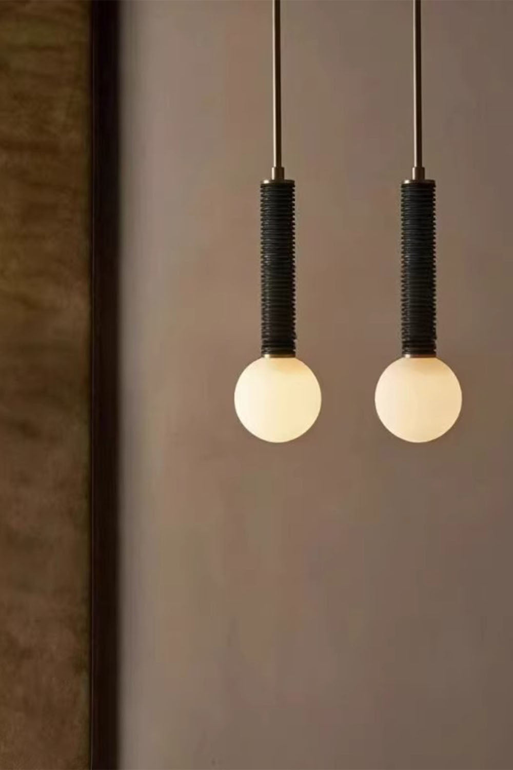 American leather Pendant Light