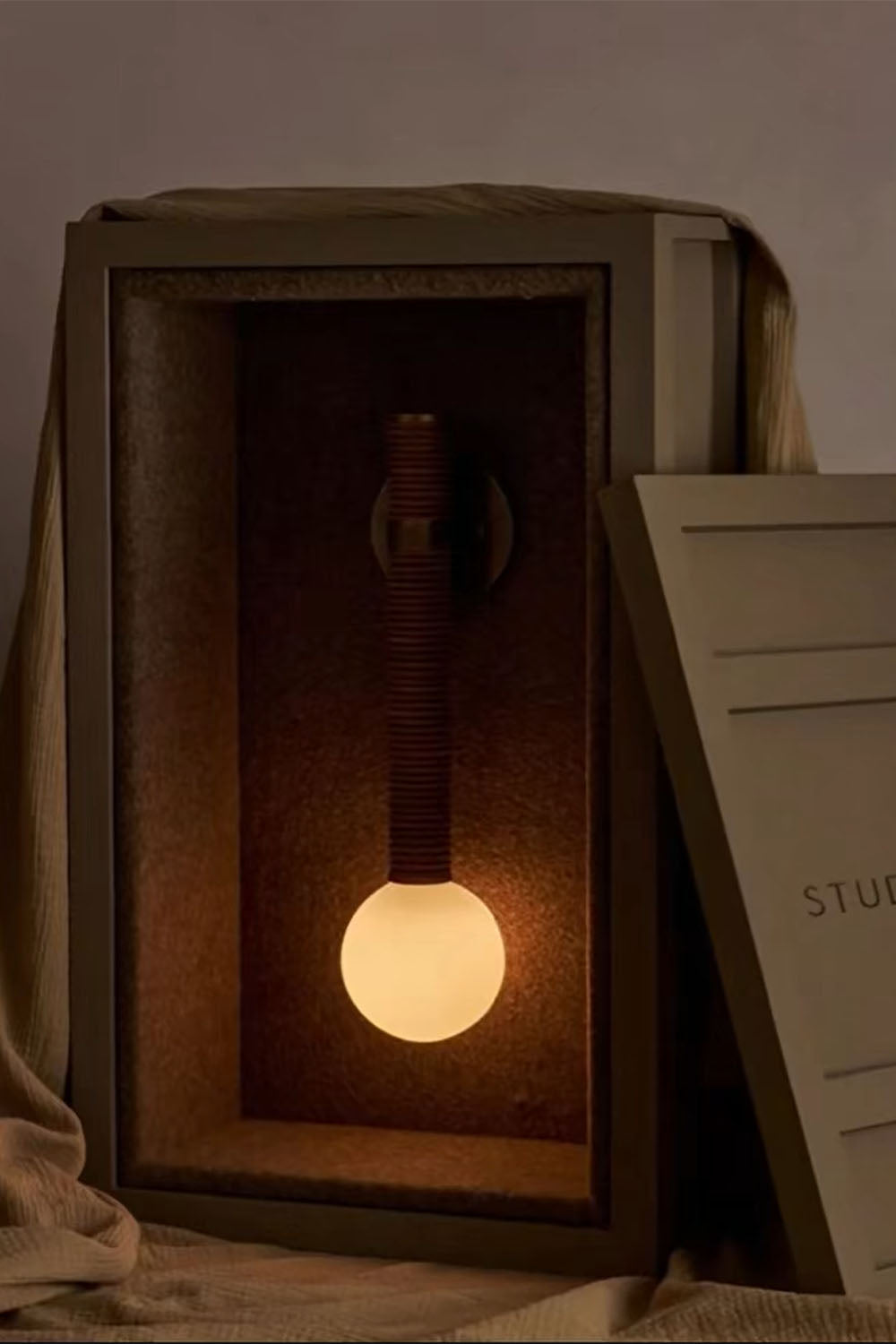 American Leather Wall Lamp